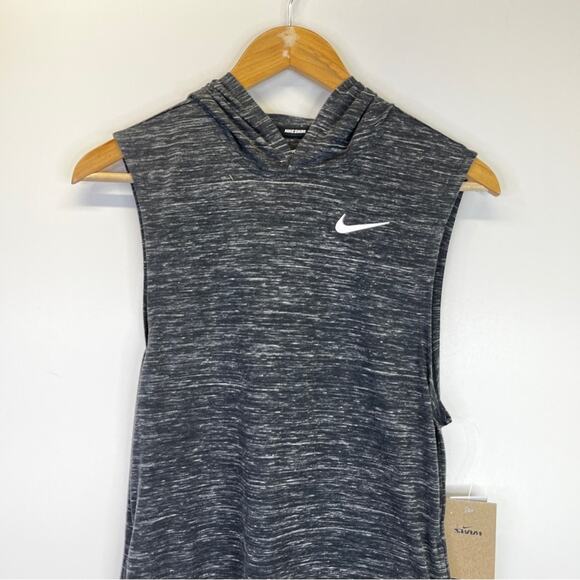 Nike Swim Essential Women's Hooded Cover Up dress dark gray - S - Picture 4 of 12